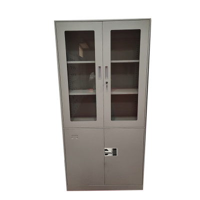 航向星途HXTK-1850 文件柜办公柜钢制资料柜档案柜 白色双节 国保密码锁900*390*1850mm