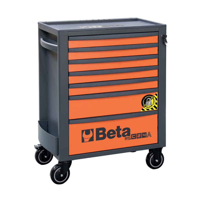 百塔(BETA) RSC24A/7-O 7抽屉工具车,带SAFETY-SYSTEM