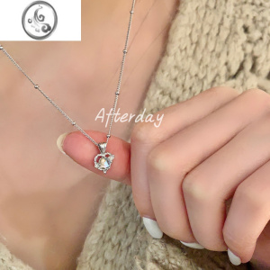JiMiAfterday[四芒星幻]S925银项链闪钻百搭锁骨链毛衣链 均色