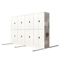 居将 电动密集架移动档案柜钢制轨道密集柜 一列4组