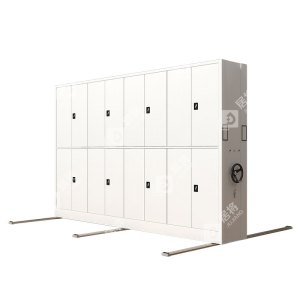 居将 电动密集架移动档案柜钢制轨道密集柜 一列4组