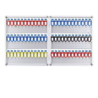 迅迈 72位壁挂钥匙箱[铝合金加厚款]钥匙箱壁挂式房地产中介物业汽车锁匙收纳存放盒储存管理盒钥匙柜