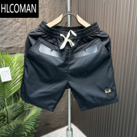 HLCOMAN2023夏季休闲短裤男韩版百搭薄款五分裤潮流速干中裤时尚沙滩裤衩