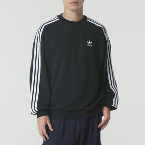 Adidas卫衣男装新款运动服跑步舒适休闲上衣圆领套头衫JE6372 ZP