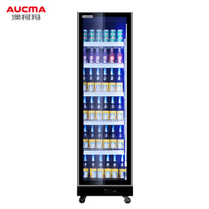 澳柯玛(AUCMA)LSC-330LW风冷无霜啤酒柜酒吧超市商用冰箱冷藏展示冰柜网红饮料水柜