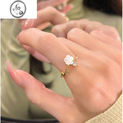 JiMi四件套冷淡风时尚戒指女2023年新款开口小众设计个性日系网红指环