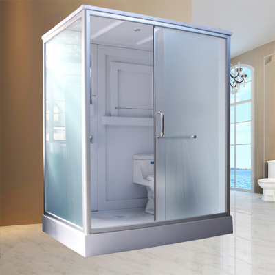 淋浴房整体一体式长方形家用沐浴间封闭式钢化玻璃浴室移动洗澡间安心