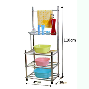脸盆架 三层带化妆台 个