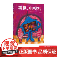 再见电视机精装一本可让孩子主动关掉电视剧的绘本帮助孩子沉迷电视剧问题的神奇正版儿童绘本