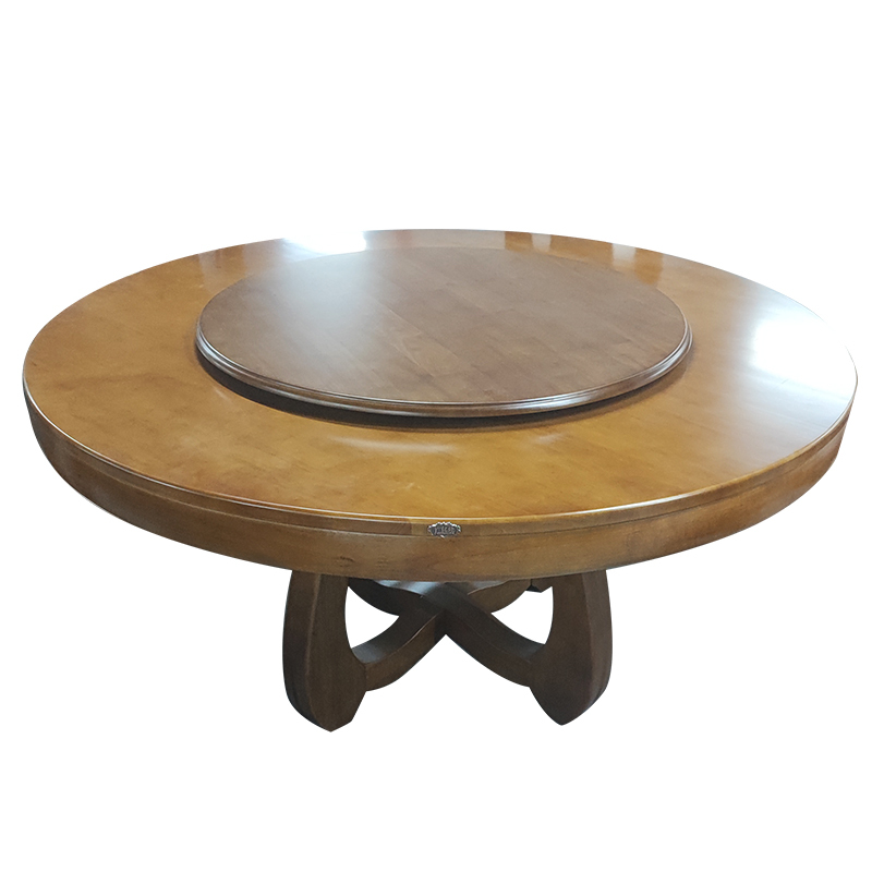 广亿隆实木餐台圆形餐桌