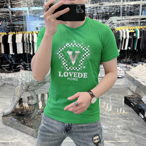 欧洲站潮牌24年新款夏季男式短袖T恤男欧货美式抖音网红直播