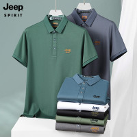 JEEP SPIRIT短袖T恤男士夏季宽松翻领半袖休闲薄款商务Polo衫男款