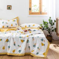 家柏饰(CORATED)全棉空调被夏被全棉单双人薄盖被可水洗机洗夏凉被寻梦花