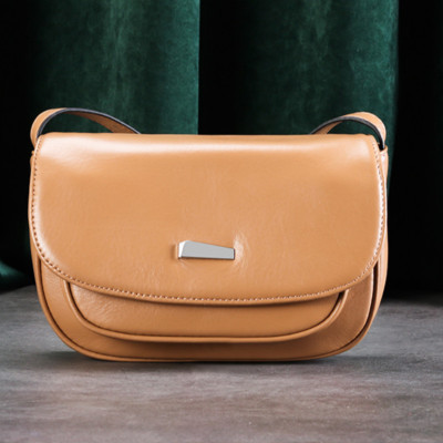 奇诺佰真皮质感包包女斜挎女包百搭新款2020单肩包牛皮时尚气质小方包潮