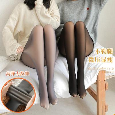 空姐灰一体透肤打底连裤子黑丝袜中厚加绒光腿假透肉神器女秋冬季诺妮梦
