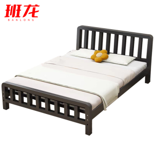 班龙单人床1.2*2.0m+床垫黑色套