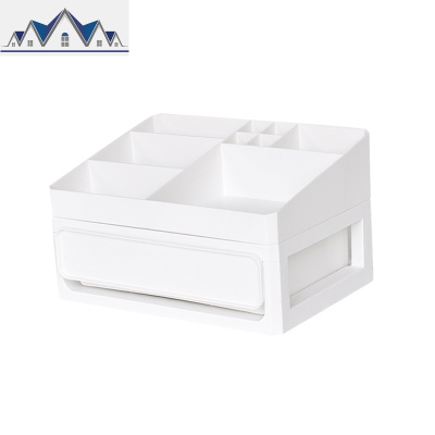 简约防尘桌面抽屉式收纳盒 ins学生宿舍化妆品置物架大容量梳妆盒 三维工匠