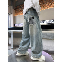 儿童装男童春装牛仔裤子春秋款2026新款中大童春季男孩休闲长裤潮