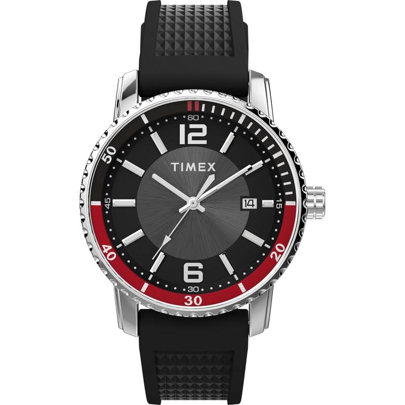 TIMEX2024新款男士正装 41 毫米手表 蓝色表带蓝色表盘不锈钢表壳