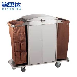 铭思达不锈钢布草车132*48*121cm个