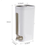 家柏饰(CORATED)垃圾袋收纳壁挂抽取式厨房大号大容量免打孔无痕塑料袋收纳盒