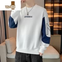 YANXU长袖t恤男士秋季打底衫男装2023新款圆领卫衣男生宽松上衣服