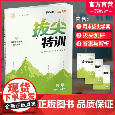 2024秋 拔尖特训 数学 苏教版 二年级上 2上 同步提优训练专项练习一课一练 同步教辅 必刷题 通成学典天天练教辅