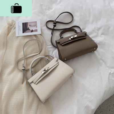 高级感包包女包新款2020单肩斜挎小包女手掌纹凯莉包女mini手提包NEW LAKE女斜挎包