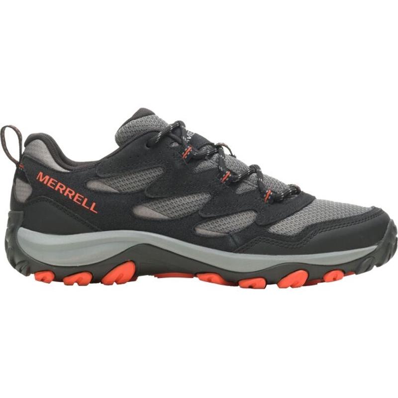 MERRELL高帮防水透气减震登山鞋男户外徒步鞋防滑耐磨皮革运动靴