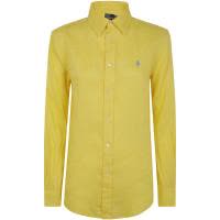 Polo Ralph Lauren女式长袖前襟纽扣衬衫透气舒适自然面料