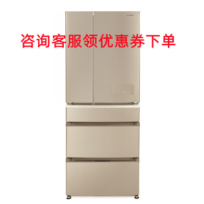 松下冰箱NR-E531TP-NA璀璨金 全风冷无霜 高效节能 顶置压缩机 金属拉丝多门冰箱