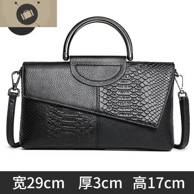 真皮手包女2020新款时尚手拿包大容量单肩斜挎包时尚女士包包2019艾狄伊娃女斜挎包