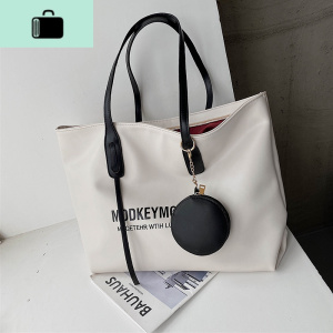 夏天网红大包包2020新款潮简约手提大容量时尚单肩女包百搭托特包NEW LAKE女士单肩包