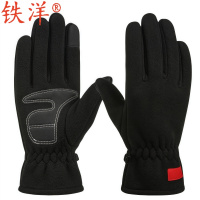 铁洋 可触屏冬季保暖手套 棉手套 摇粒绒防滑 双