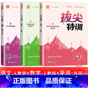 3册[外研版(一起)]英语+[人教版]数学+[人教版]语文 一年级上 [正版]2025春拔尖特训英语外研版一年级起点英语