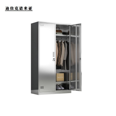 迪佳克诺米亚 不锈钢两门更衣柜 DJZ-900*420*1800mm 组