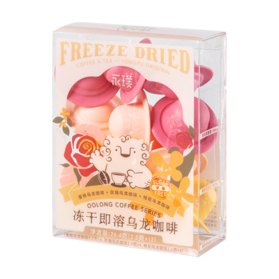 永璞|全新冷萃冻干精品即溶黑咖啡粉乌龙茶咖混合装