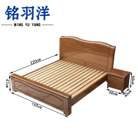 铭羽洋床E08款150*220*47cm+1床头柜套