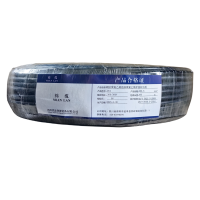 绵缆 铜芯聚氯乙烯绝缘聚氯乙烯护套软电缆 RVV-3*0.5黑色300/300V 米