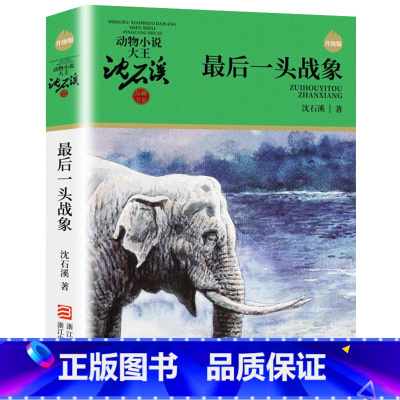 最后一头战象 [正版]沈石溪动物小说品藏书系列全集36册 斑羚飞渡第七条猎狗后一头战象雪豹悲歌珍藏版全套画本生肖