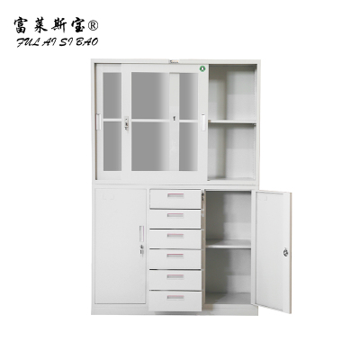 富莱斯宝 推拉门文件柜铁皮文件柜 1800*1180*390 组