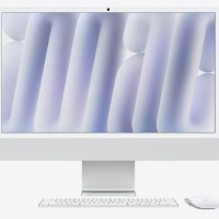 Apple/苹果AI电脑/2024款 iMac 24英寸银色4.5K屏 M4(10+10核) 24G 512G一体式电脑 MCR24CH/A