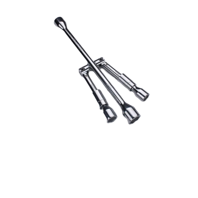 长鹿 14“ 镜面滚花加固型换头套筒拆卸轮胎扳手汽保汽修十字扳手 轮胎扳手十字省力折叠螺丝套筒板子扳手