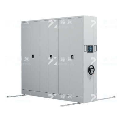 臻远ZY-MJJA-38 智能密集架移动式档案柜钢制轨道智能密集柜 通门 一列3组