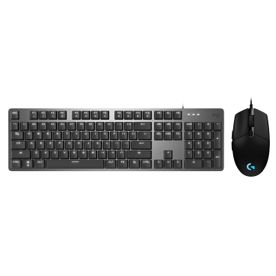 罗技（Logitech）K845机械键盘青轴+G102二代有线鼠标套装游戏有线键鼠套装办公家用背光电竞吃鸡英雄联盟