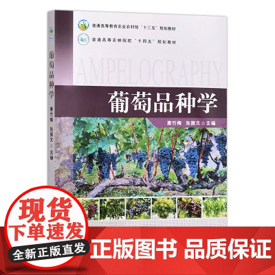 葡萄品种学 惠竹梅 张振文主编 9787109327108 中国农业出版社高等教育农业农村部“十三五”规划 农林院校“