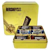 Hershey's好时巧克力排块铁盒礼盒装12颗/18颗结婚喜糖七夕情人节