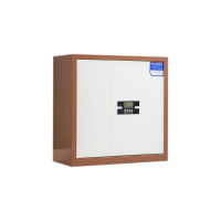 鑫升顺保密柜财务档案柜文件柜办公室资料储物柜保险柜电子密码国保锁矮柜咖白-电子密码锁