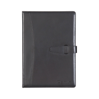 齐心 C5807 皮面笔记本 18K 114张 黑 单位:本