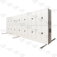 翌嘉 手摇密集架移动档案柜钢制轨道密集柜 一列7组